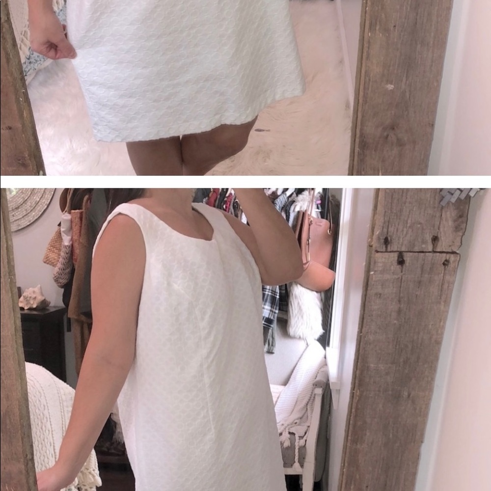 Danny & Nicole 18W white shift dress
